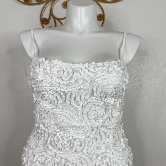 Just Me white sleeveless midi dress M - Picture 3 of 7